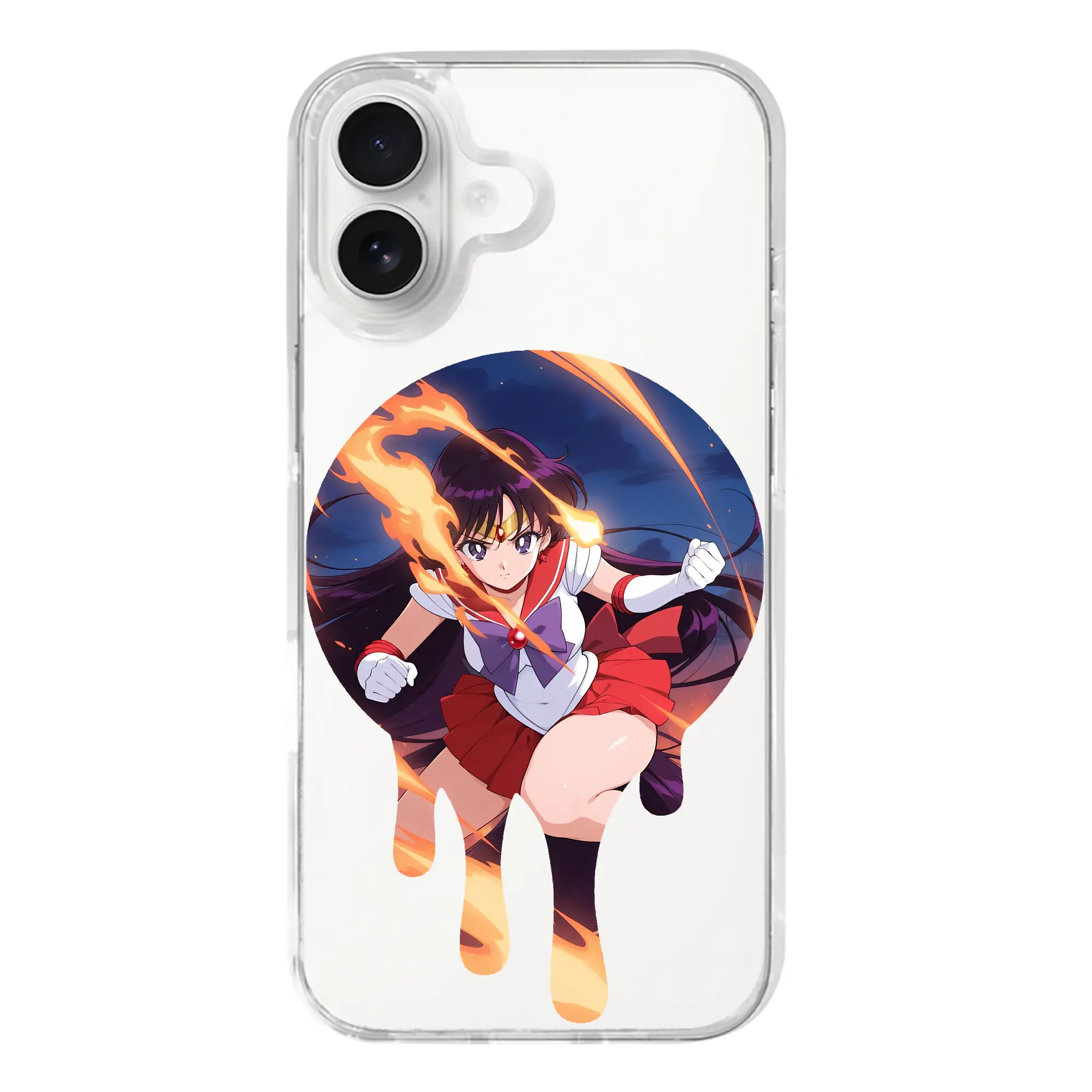 美少女戦士セーラームーン グッズ 火野 レイ - iPhone 17シリーズ 透明スマホケース – 薄型・耐衝撃・精密フィット保護カバー